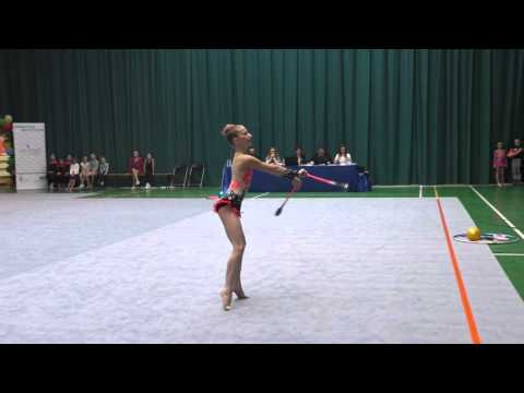 Irina Cup 2016 - Adrianna Zamirska (2002) - maczugi