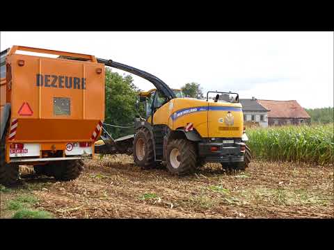 New Holland FR 850 - Van Mulders - Dezeure - Dewa - Mercedes- MAN - mais hakselen 2018