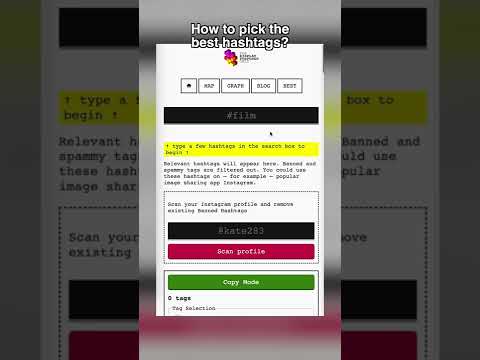 Instagram Hashtags Research Tool  - displaypurposes.com (It's FREE!)