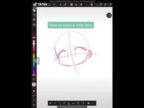 How to draw a chibi face tutorial i found on Pinterest (NOT MINE!!)