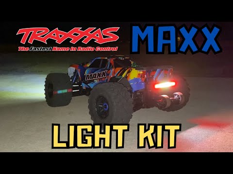 TRAXXAS MAXX LIGHT KIT INSTALLATION! HOW TO INSTALL THE TRAXXAS MAXX LIGHT KIT + TEST RUN