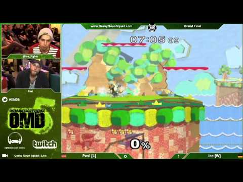 OMD5 - Ice (Fox) Vs. Pasi (Fox) - Grand Final - Super Smash Bros. Melee