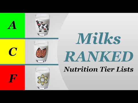 Milks Ranked - Nutrition Tier Lists