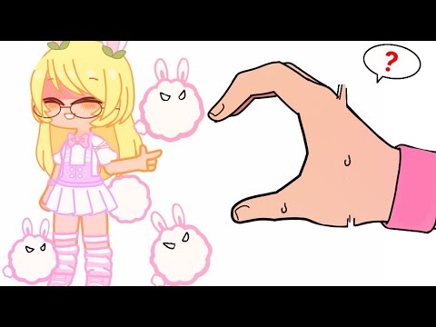 Do finger heart with my oc's ( fancy refill gacha club) version 😍😲