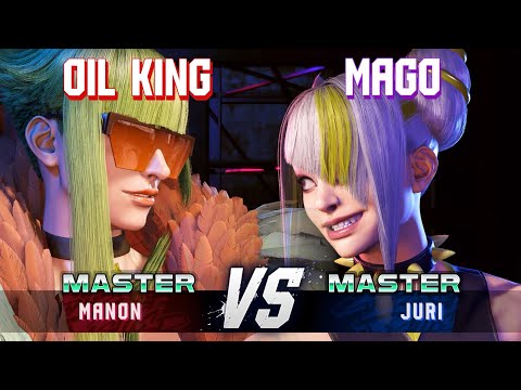 SF6 ▰ OIL KING (Manon) vs MAGO (Juri) ▰ High Level Gameplay