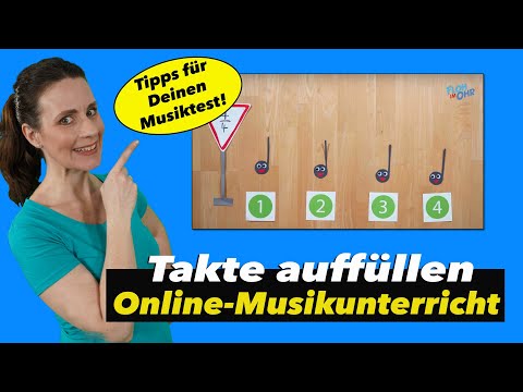 Spielend Noten lernen | NOTENWERTE |Takte auffüllen | Online Musikunterricht | Floh im Ohr TV