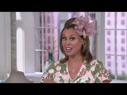 Diamonique Royal Collection Heart Earrings or Pendant on QVC