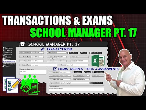 How To Quickly Create Excel Forms As We Add A Complete Teachers Feature School Manager Pt 7