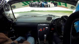 preview picture of video 'Blyton Park Track Day 4th June 2012 - Mazda MX-5 Race Car #28'