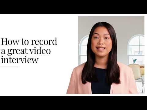 Hints & Tips for completing a video interview (EN)
