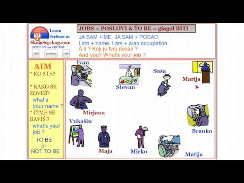 Serbian Lesson - What is your name in Serbian