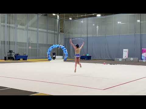 Oceana Valmestad WRGA 2C Athlete Hoop Routine Rhythmic Royals Winter Challenge February 8, 2025