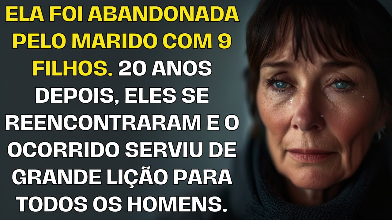 Ela foi abandonada pelo marido com 9 filhos. 20 anos depois, eles se encontraram novamente.