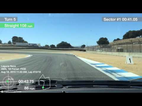 Laguna Seca in Ferrari F430
