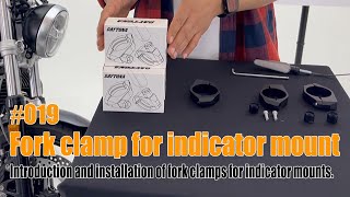 Objímky na vidlice pro uchycení blinkrů DAYTONA ALUMINUM FORK CLAMP SET - pár, pro vidlice o průměru 41 mm