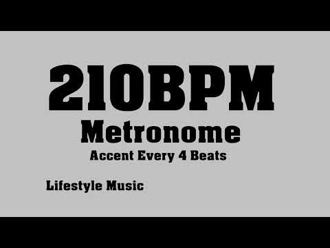 [210BPM] Metronome [Accent Every 4 Beats][30 minute][Lifestyle Music]
