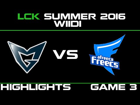 SSG vs AFS Game 3 Highlights LCK Champions 2016 W11D1 Afreece Freecs vs Samsung   SSG vs AFS   LCK L