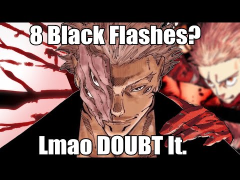 Sukuna when he got hit with Yuji’s 8 Black Flashes