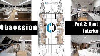 Walkthrough of a Sunreef 74 Catamaran for Sale in Florida "Obsession" Part 2 Boat Interior