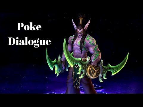 Illidan Poke Dialogue | All Quotes | Heroes of the Storm
