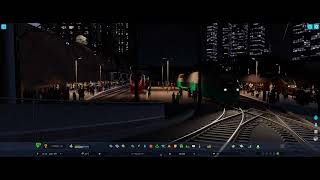 【cities skylines2】鉄道好きが疲れたときに観たくなる高画質夜景 #鉄道 #夜景 #心落ち着く
