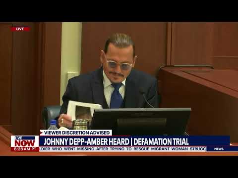 Court crack-up: Johnny Depp amused over tabloid stories, makes gallery laugh | LiveNOW from FOX