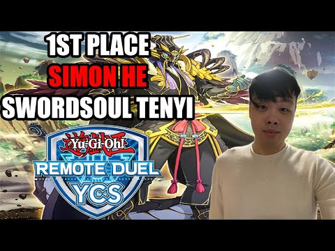 Yu-Gi-Oh! SIMON HE 1ST PLACE REMOTE DUEL YCS WINNER SWORDSOUL TENYI DECK PROFILE + PLAYER INTERVIEW!