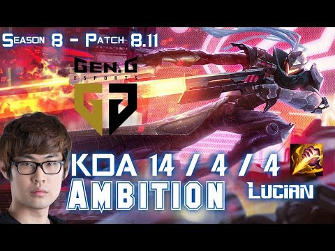 Gen Ambition LUCIAN vs TALIYAH Jungle - Patch 8.11 KR Ranked
