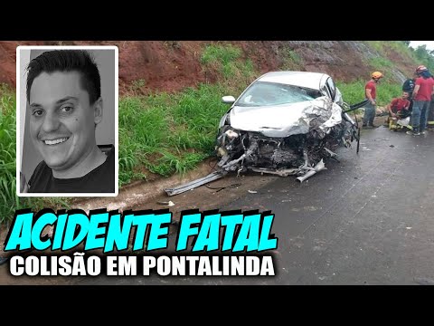 (( COLISÃO FATAL )) Motorista MORRE após acidente entre carro e caminhão em Pontalinda-SP:13-02-23