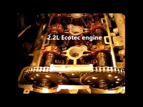 A detailed look at one cycle of valve, piston, cam and crank timing in a GM Ecotec engine