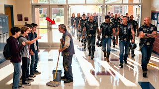 Download lagu Gang of Teens Laughed at a Poor Janitor—They Froze When 50 Hells Angels Walked Into the School mp3