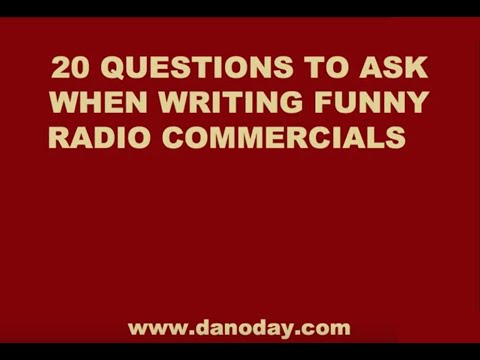 HOW TO WRITE FUNNY RADIO COMMERCIALS
