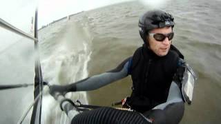 preview picture of video 'Windsurfing - 7 januari 2012 - Strand Horst - The Netherlands (windsurfen)'