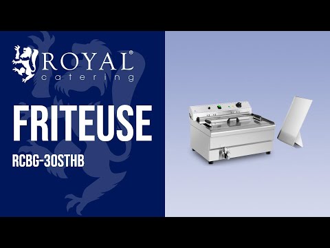 Video - Friteuse - 30 Liter - 9.000 W - koude zone