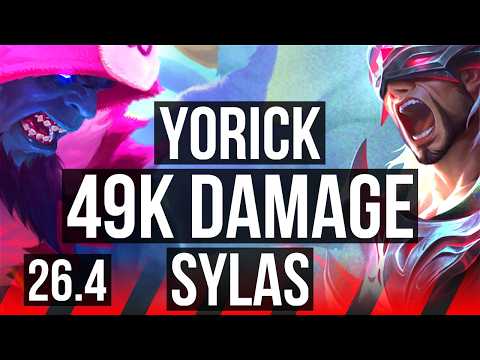 YORICK vs SYLAS (TOP) | 49K damage | KR Master | 26.4