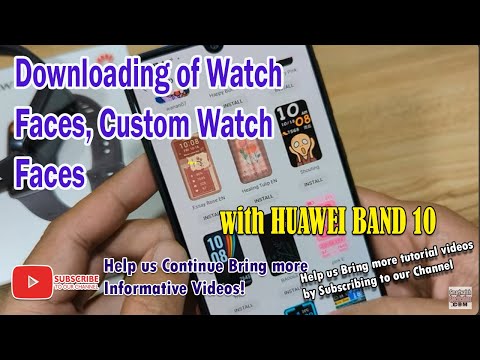 [Demo] HUAWEI Band 10 - Downloading of Watch Faces, Custom Watch Faces