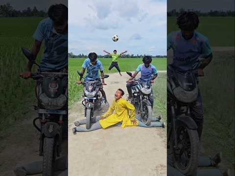 Two boys fled on the motorcycle.76#funny #automobile