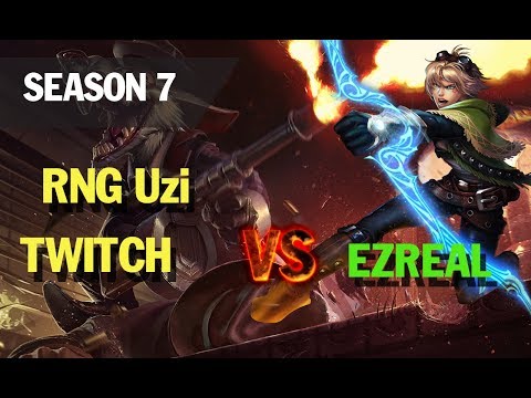 lol esports highlights l RNG Uzi plays TWITCH vs EZREAL