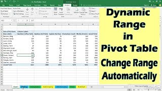 Automatically change Range of Pivot Table when data is added | Microsoft Excel Tutorial