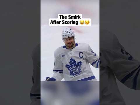 Matthews' response to getting flipped off 😂 #hockey #nhl #leafs
