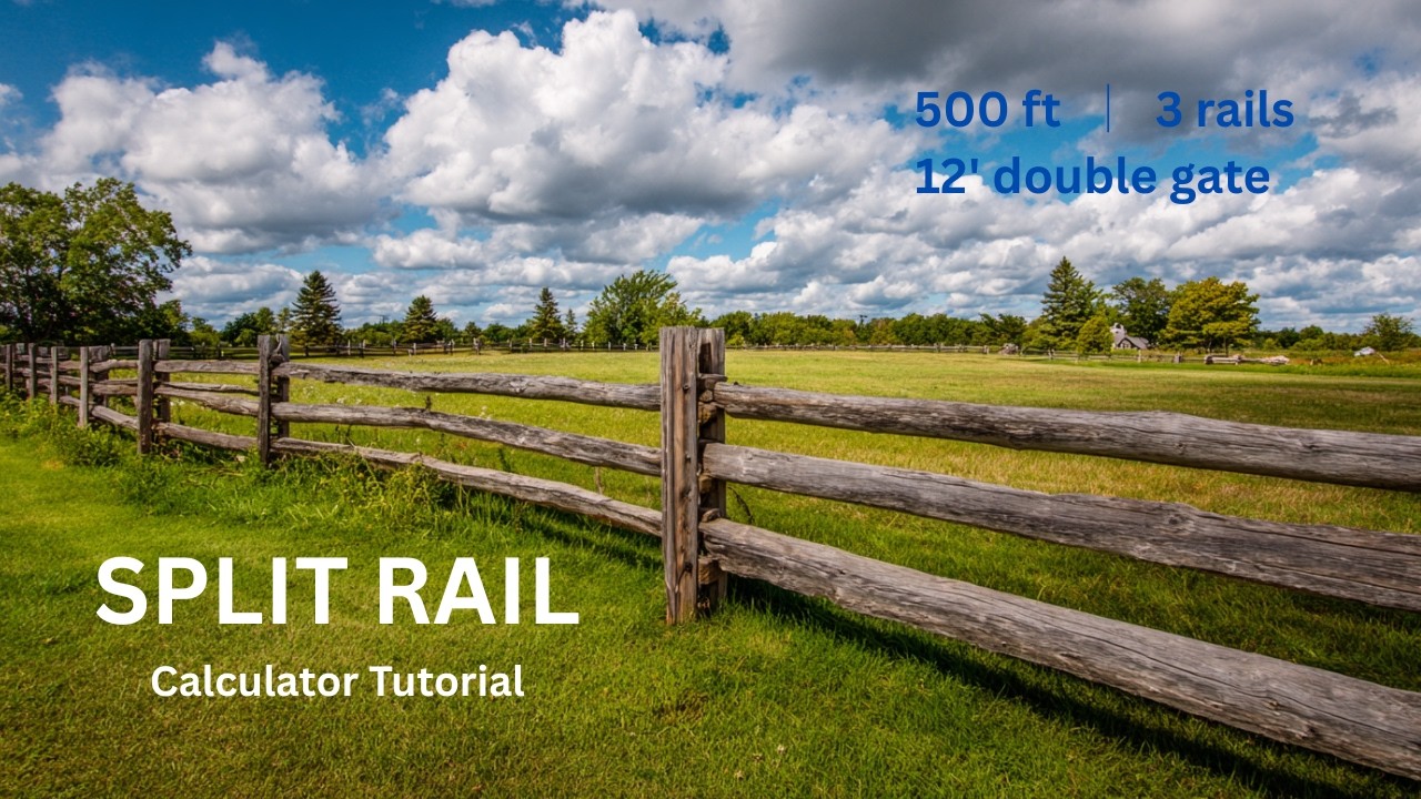How to Use a Split Rail Fence Calculator (Video Tutorial)
