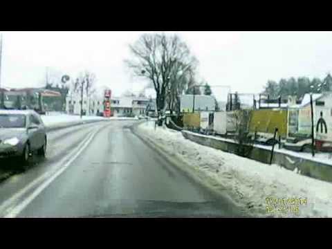 TEST:Biedronkowy Wideorejestrator MyEye Traffic  Trasa Brodnica ul Dworcowa-Sikorskiego Tama Brodzka