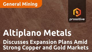 Altiplano Metals-CEO erörtert Expansionspläne vor dem Hintergrund starker Kupfer- und Goldmärkte