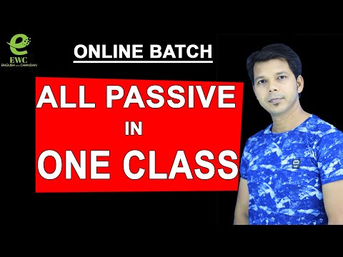 ALL PASSIVE IN ONE VIDEO || ONLINE BATCH