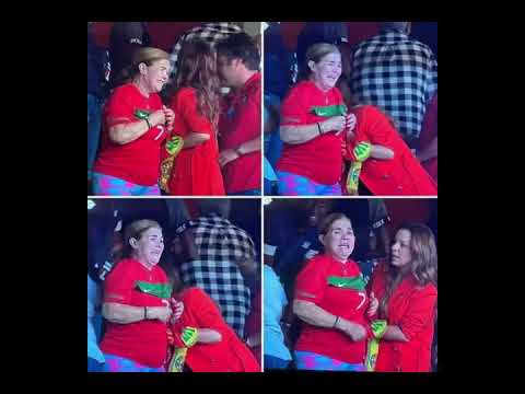 Veja a reação da mãe do Cristiano Ronaldo 🥹| Dolores emocionada #portugal #cr7