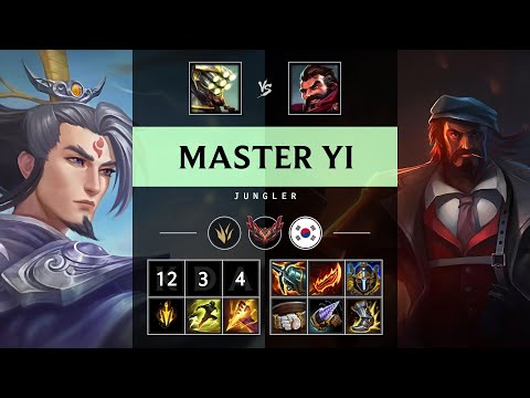 Master Yi Jungle vs Graves - KR Grandmaster Patch 25.21
