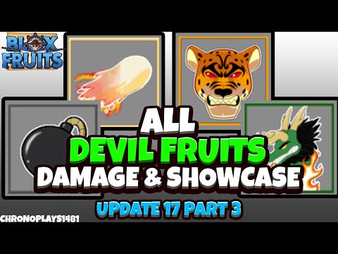 All Devil Fruit Damage and Showcase [600 Mastery] - Blox Fruits Update 17 Part 3