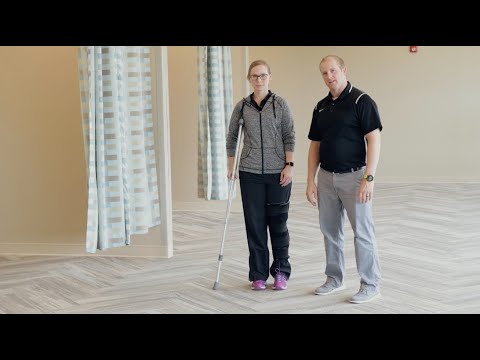 Crutch use: Single-crutch technique