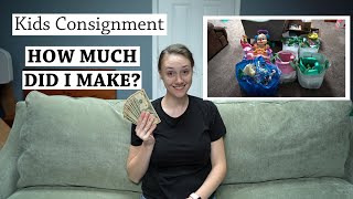 Selling at a Spring Kids Consignment Sale | Process and How Much Money I Made