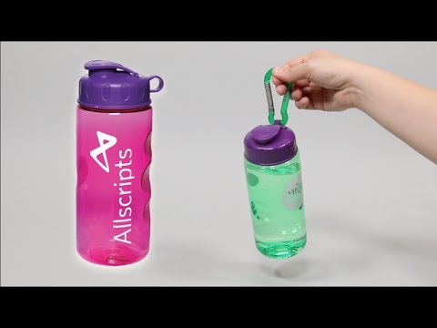 Marketing Slim Fit UpCycle RPET Bottles with Flip Straw Lid (24 Oz.)